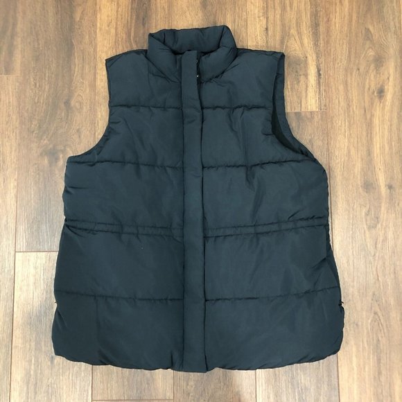 Amazon Essentials Relaxed Fit Womens Black Sleeveless Puffer Vest Size XXL - Picture 1 of 11
